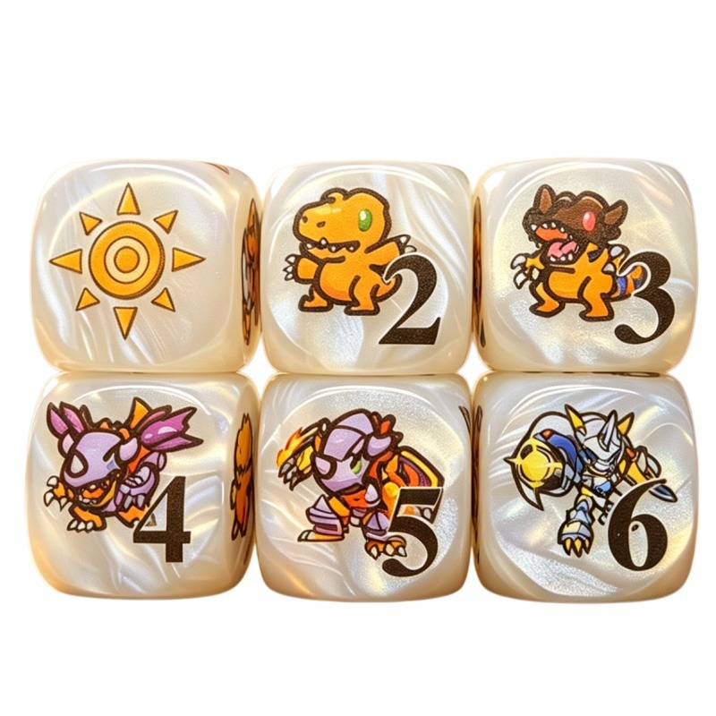 Board Game Quiz - 2 peças/conjunto Digimon DTCG Omnimon Agumon