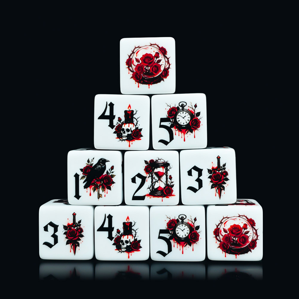 12 Peças de Dados Acrílicos D6 - Board Game Live avaliação e preço