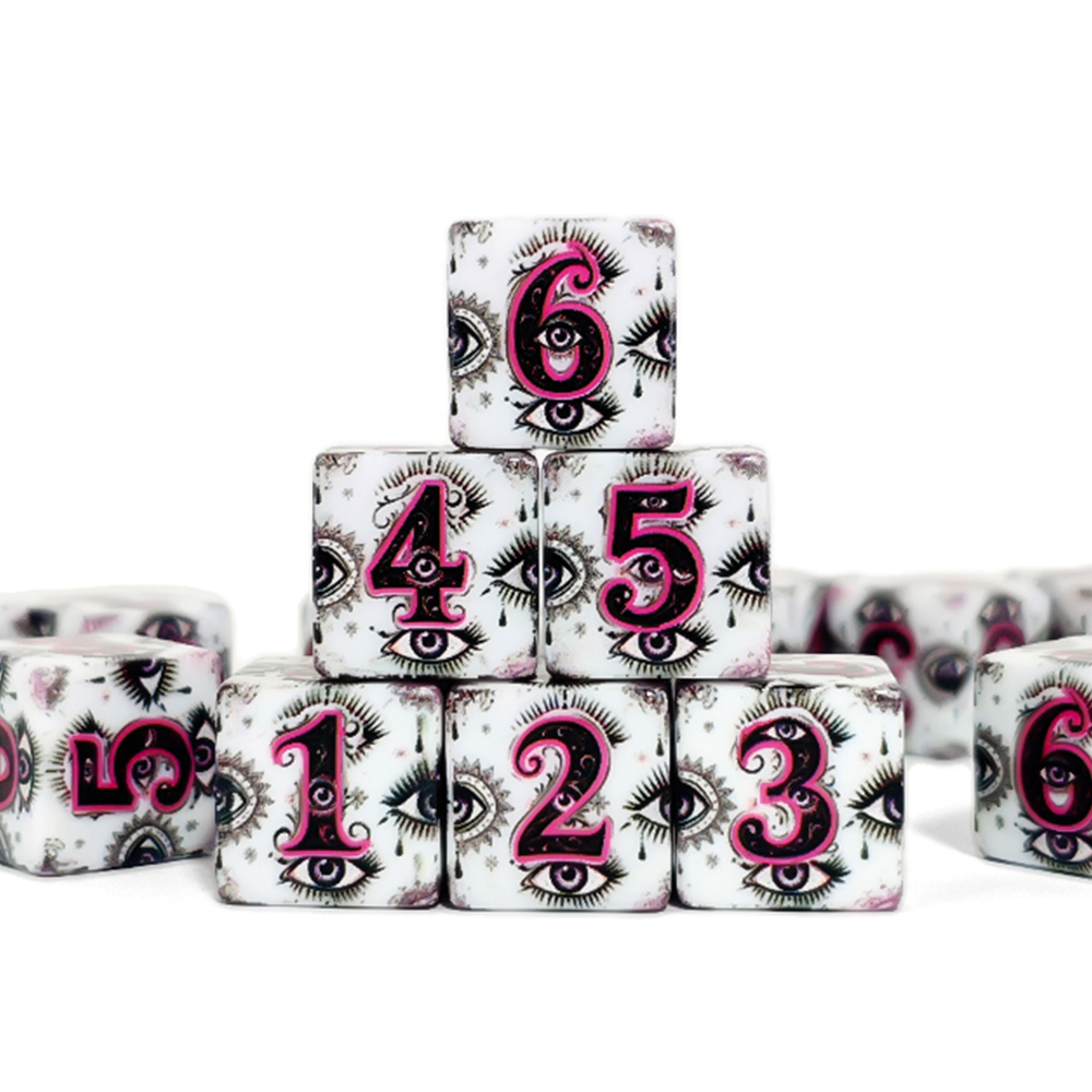 12 Peças de Dados Acrílicos D6 - Board Game Rpg avaliação e preço
